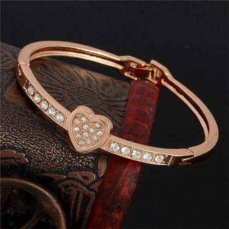 Crystal Love Bangle Bracelet